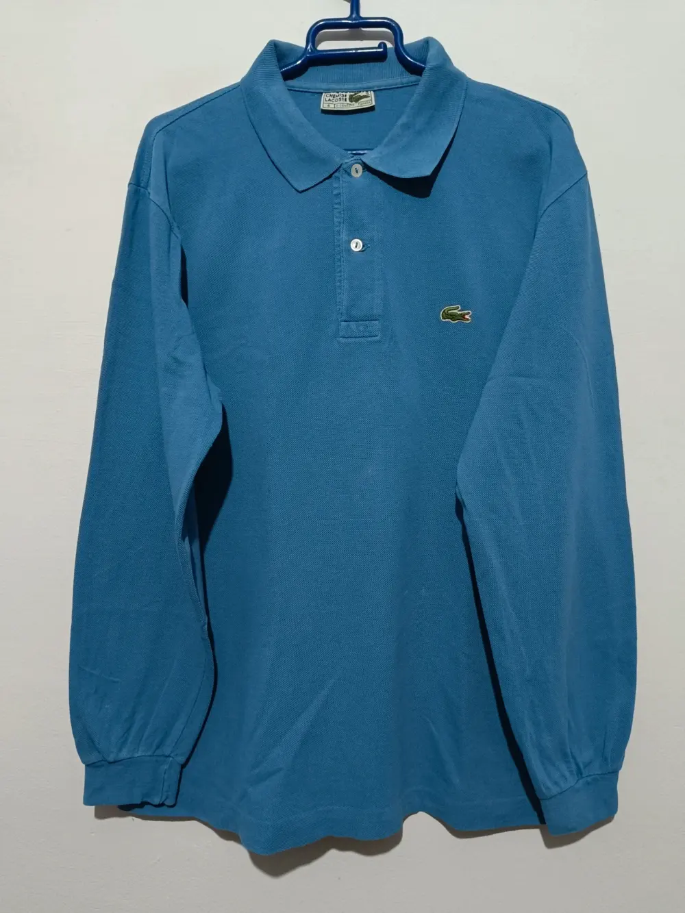 Polo manga larga vintage Lacoste talla 6 equivale a una XL ver medidas