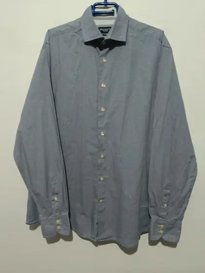 Camisa manga larga a cuadros Hackett London Slim fit talla XL