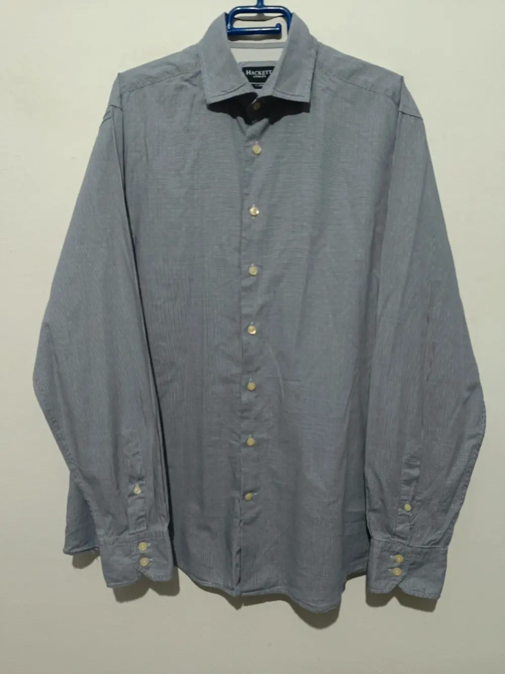 Camisa manga larga a cuadros Hackett London Slim fit talla XL