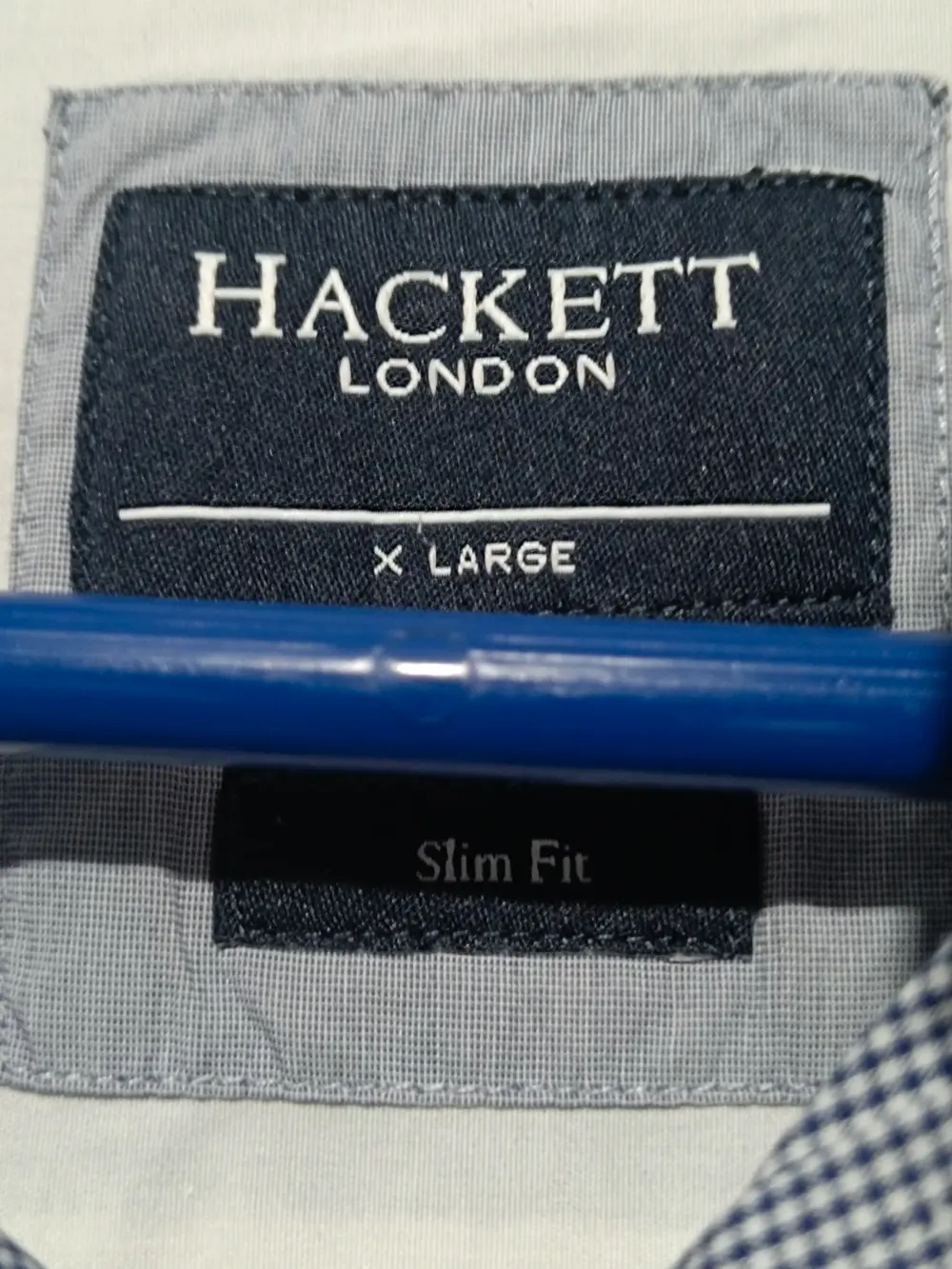 Camisa manga larga a cuadros Hackett London Slim fit talla XL, foto 5