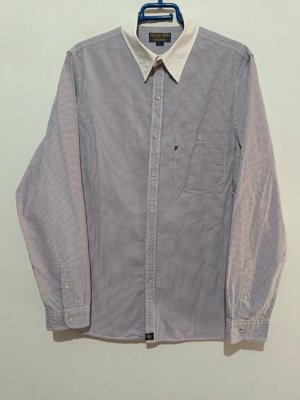 Camisa a cuadros manga larga Polo jeans Ralph Lauren talla L