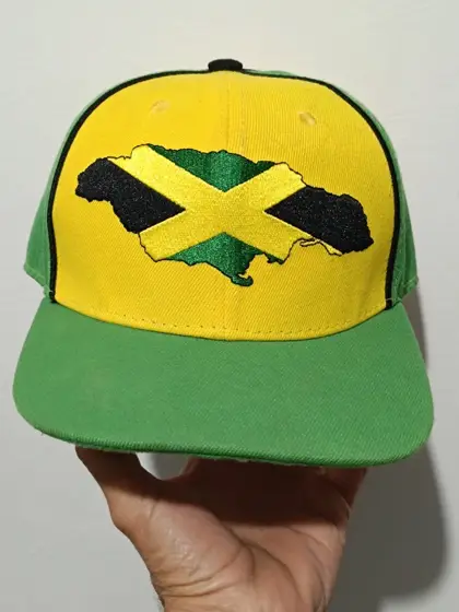 Gorra Jamaica Verde Amarillo talla Underground kulture talla única ajustable adulto unisex