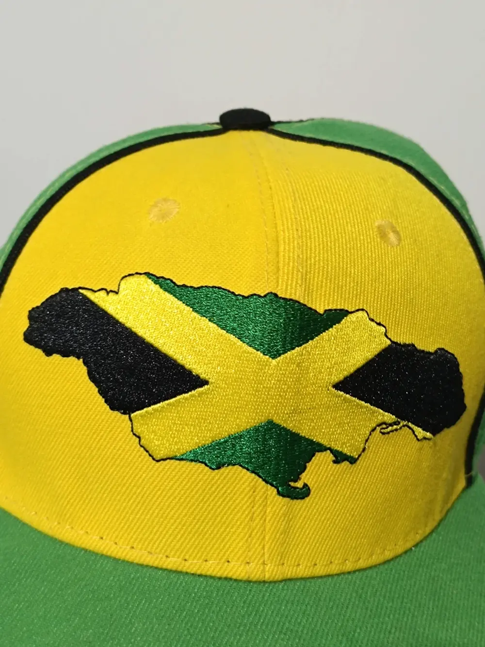 Gorra Jamaica Verde Amarillo talla Underground kulture talla única ajustable adulto unisex, foto 2