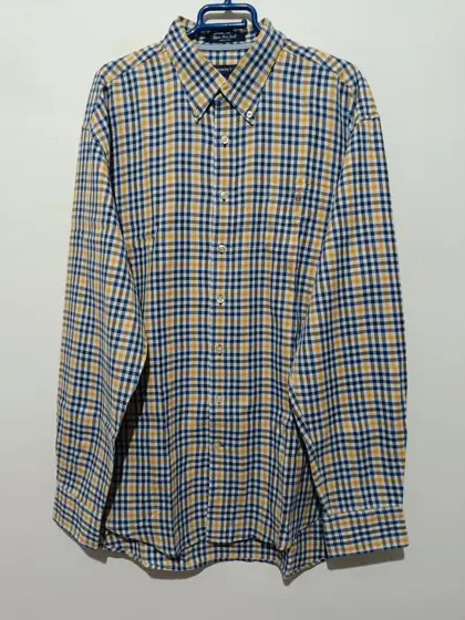 Camisa a cuadros manga larga Gant talla XXL ver medidas