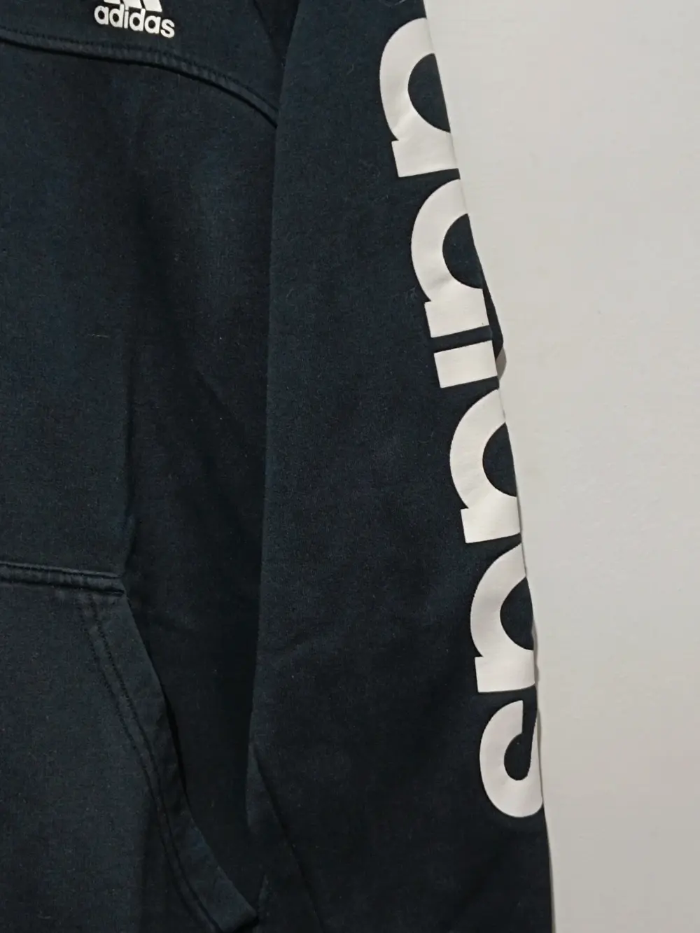 Sudadera Adidas logo con capucha y cremallera talla L, foto 4