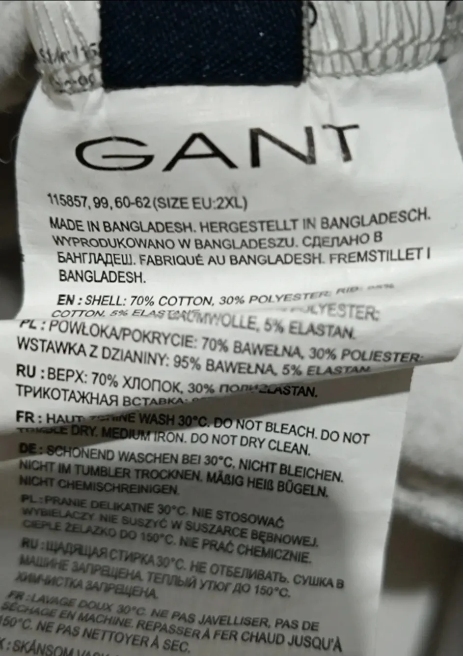 Sudadera con capucha Gant Banner SHIELD talla L ver medidas, foto 3