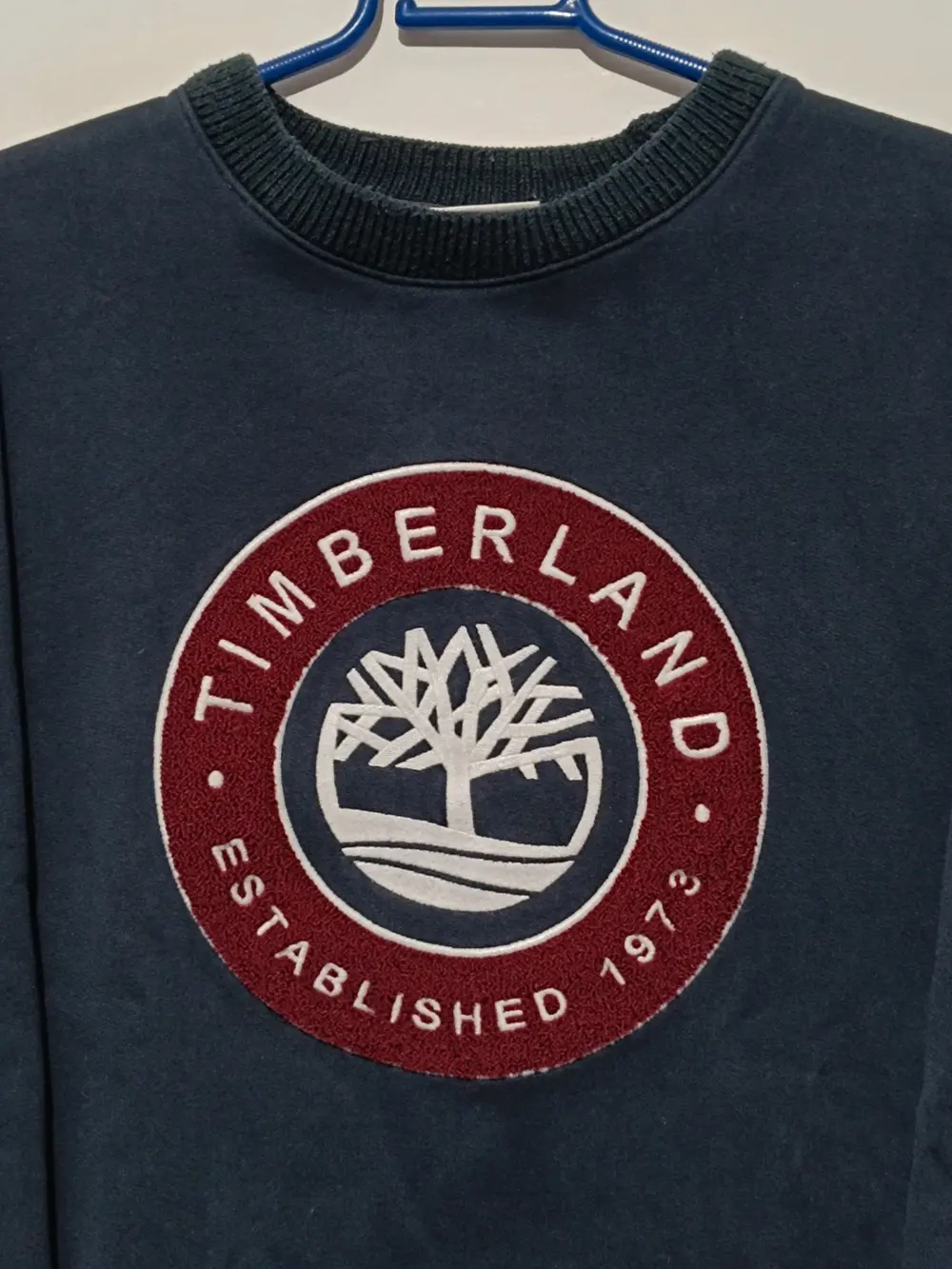 Sudadera con cuello redondo y diseño de árbol de bouclé de Little Cold River talla XL, foto 4