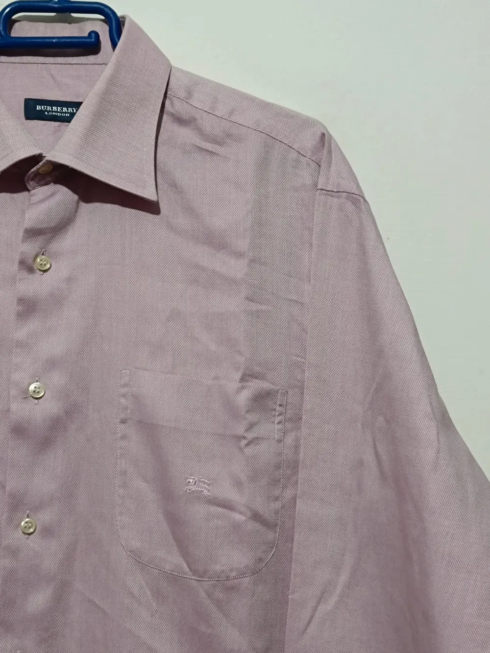 Camisa manga larga lila 🟣 Burberry talla 42 16/5 ver medidas, foto 3