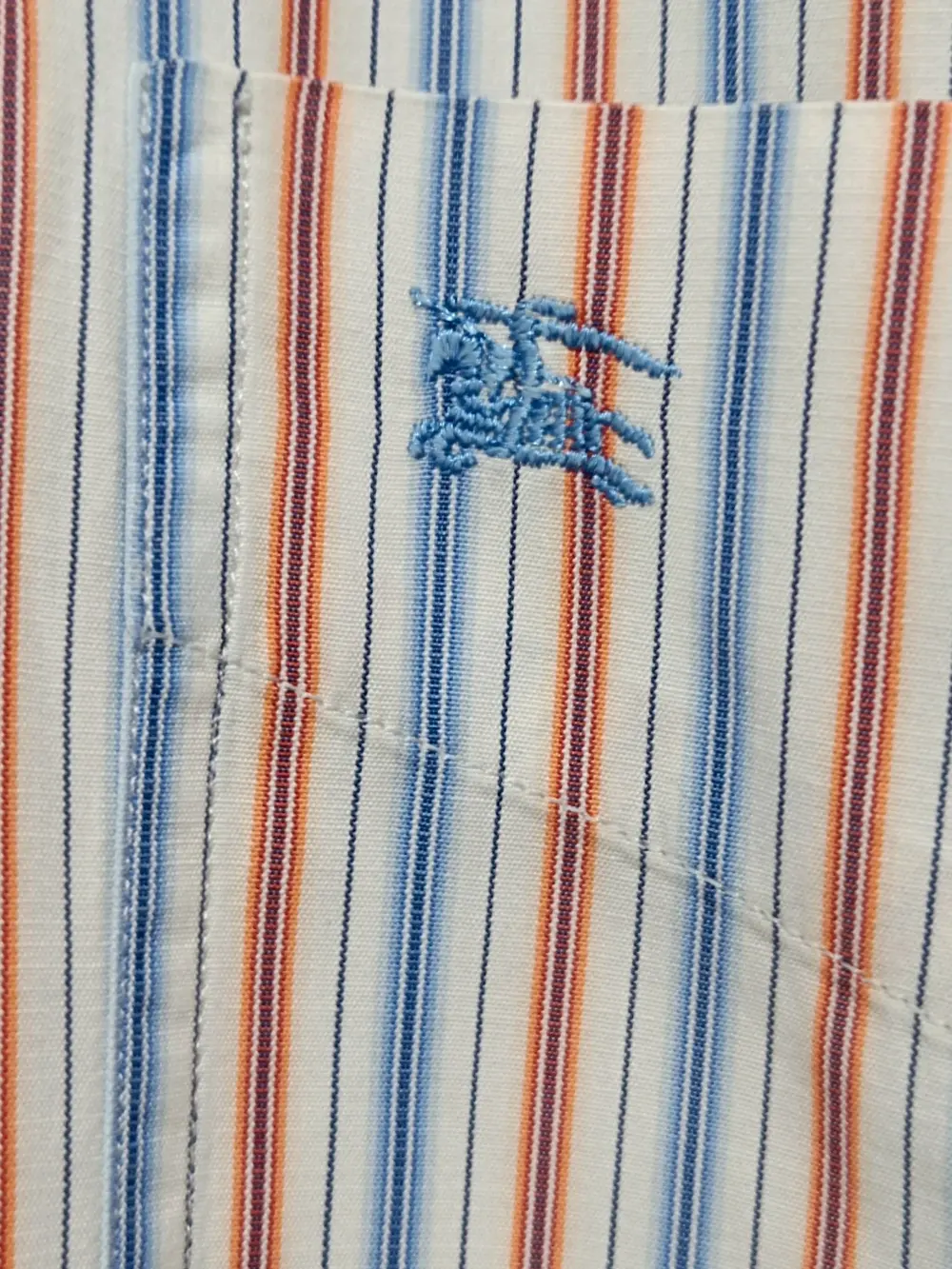 Camisa a rayas manga corta Burberry talla 4 equivale a una L ver medidas, foto 3