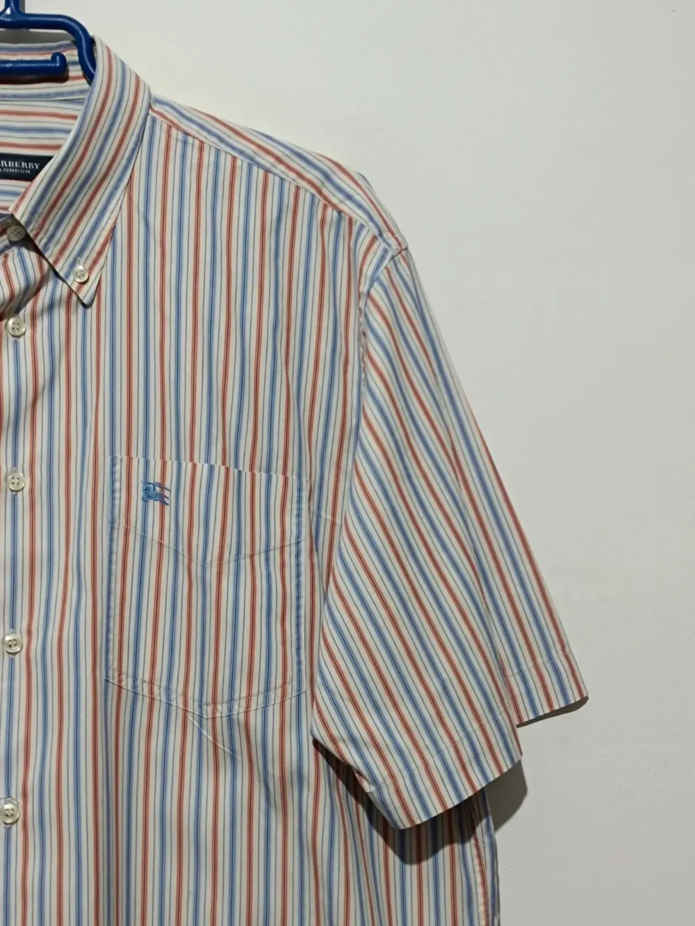 Camisa a rayas manga corta Burberry talla 4 equivale a una L ver medidas, foto 4