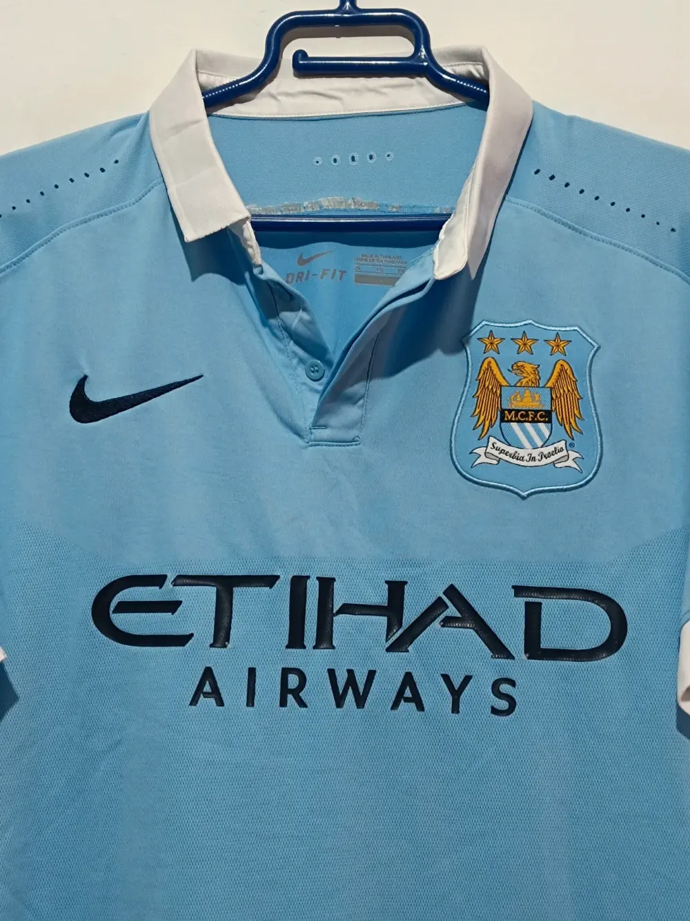Camiseta Manchester City temporada 15/16 Nike talla XL sirve para L ver medidas, foto 5