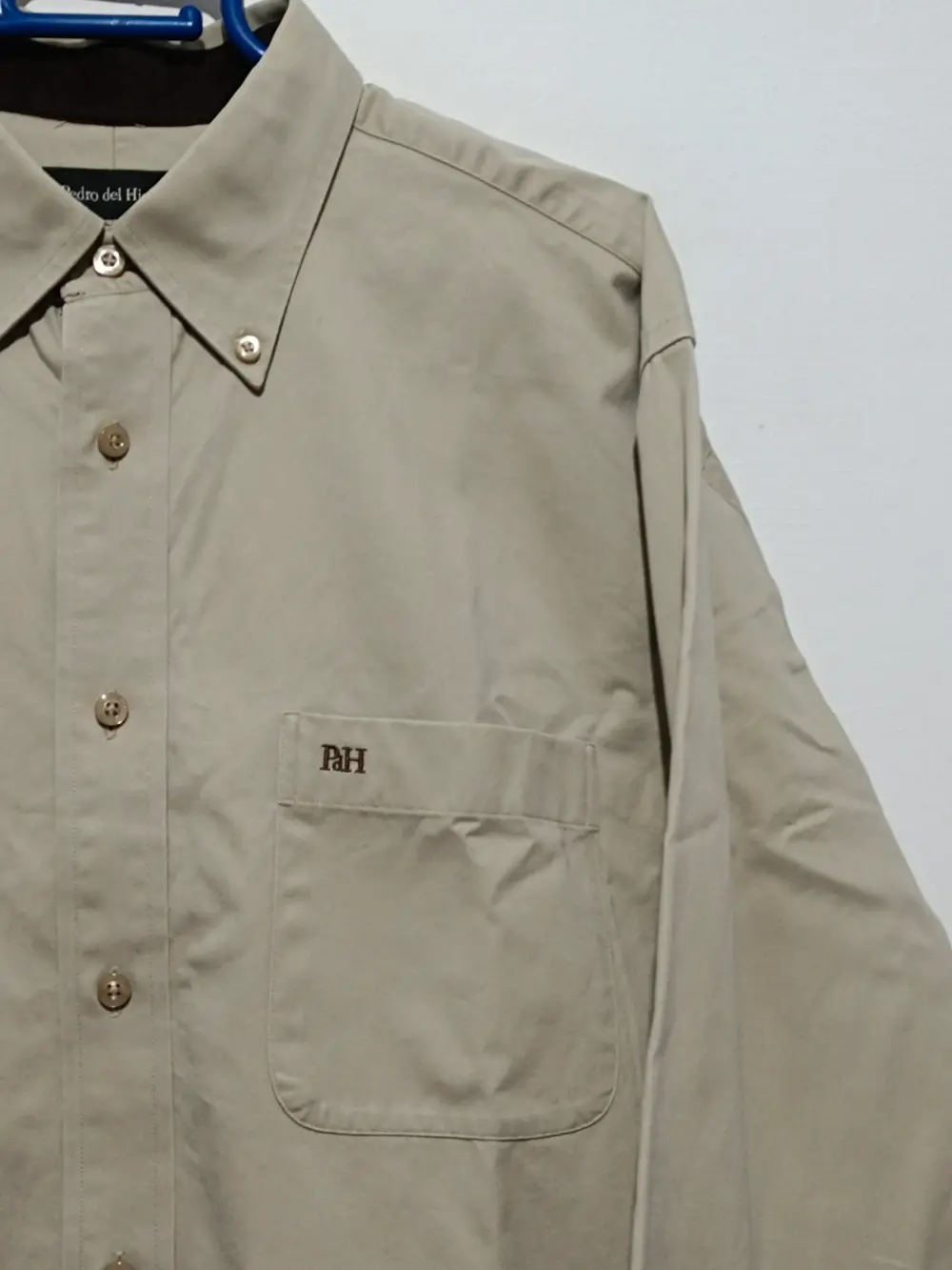 Camisa Pedro del Hierro Twill Gabardine manga larga talla 5 equivale a una XL ver medidas, foto 4