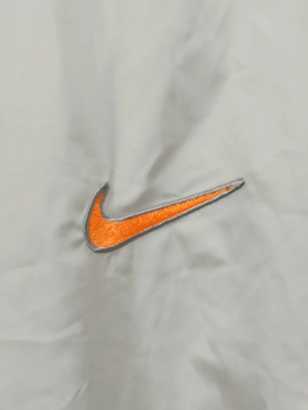 Chaqueta naranja y blanca cortavientos vintage Nike talla XL, foto 4