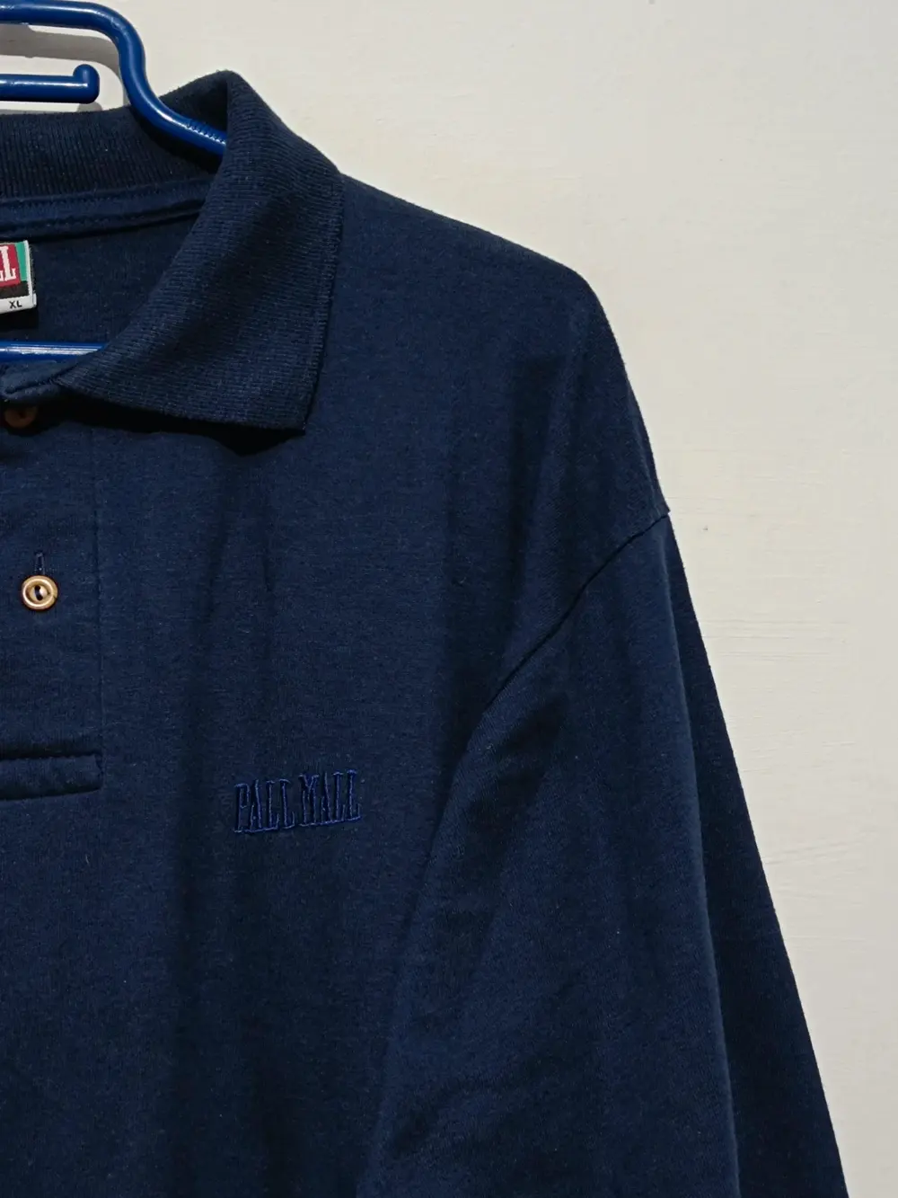 Polo vintage manga larga Pall Mall años 90 made in USA talla XL ver medidas, foto 4