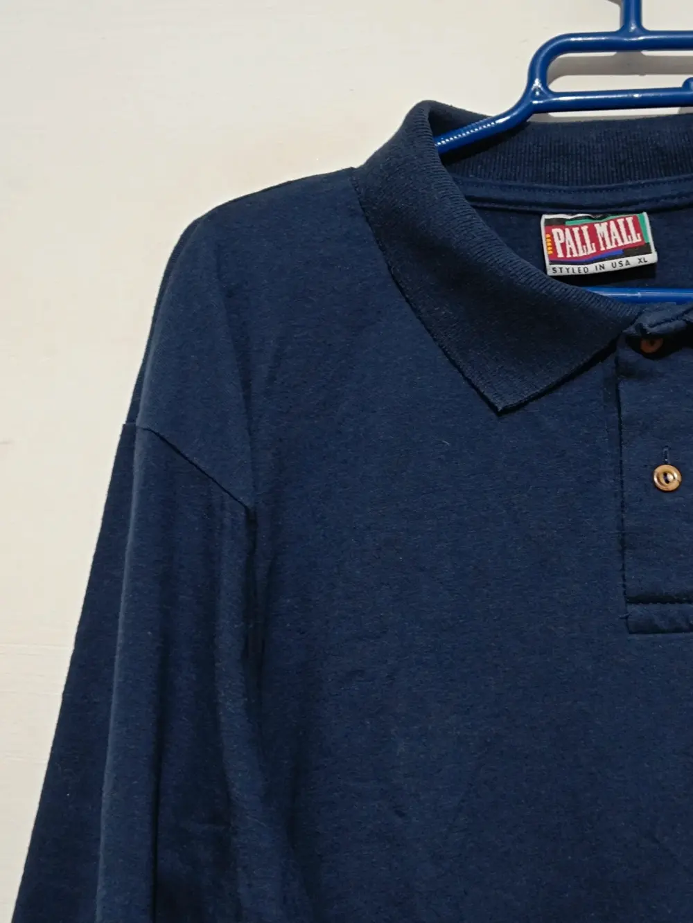 Polo vintage manga larga Pall Mall años 90 made in USA talla XL ver medidas, foto 5