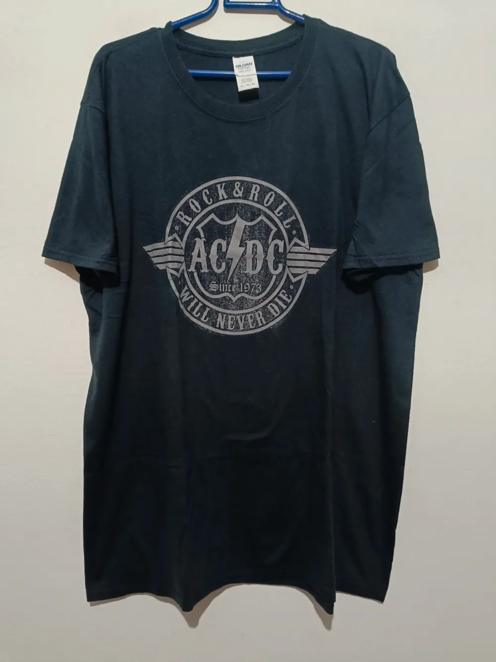 Camiseta manga corta AC/DC will never die talla XL Gildan