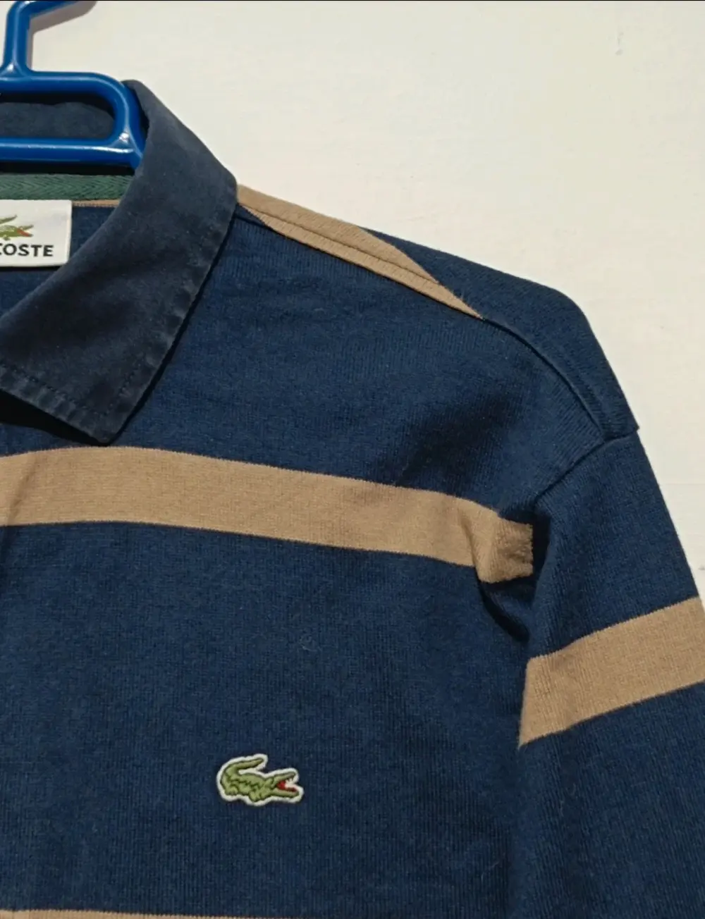 Polo a rayas manga larga Lacoste talla M ver medidas, foto 2