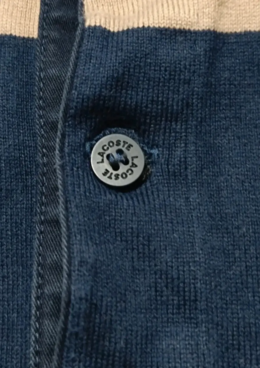 Polo a rayas manga larga Lacoste talla M ver medidas, foto 3
