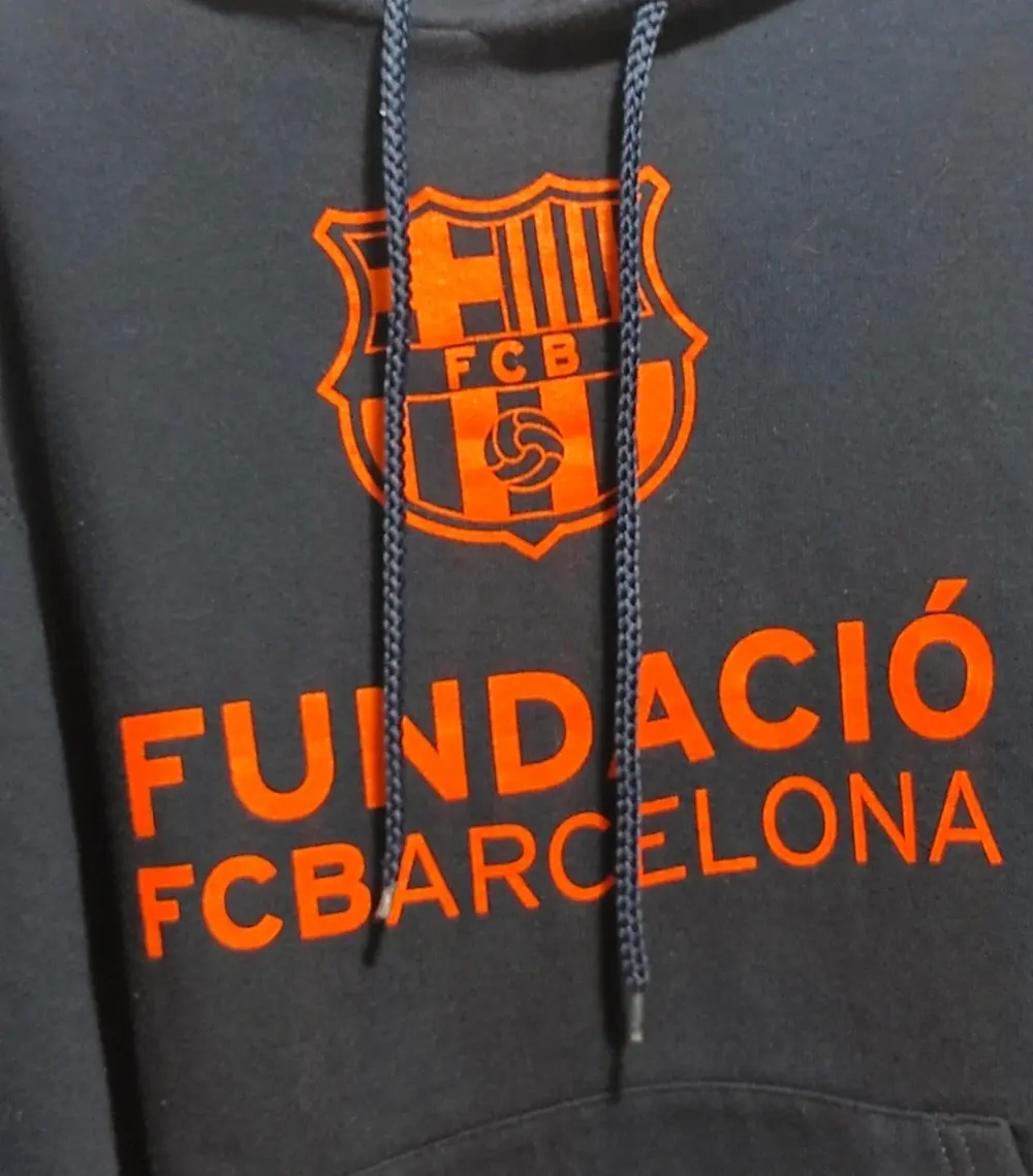 Sudadera con capucha Fundació Fc Barcelona,talla M*, foto 4