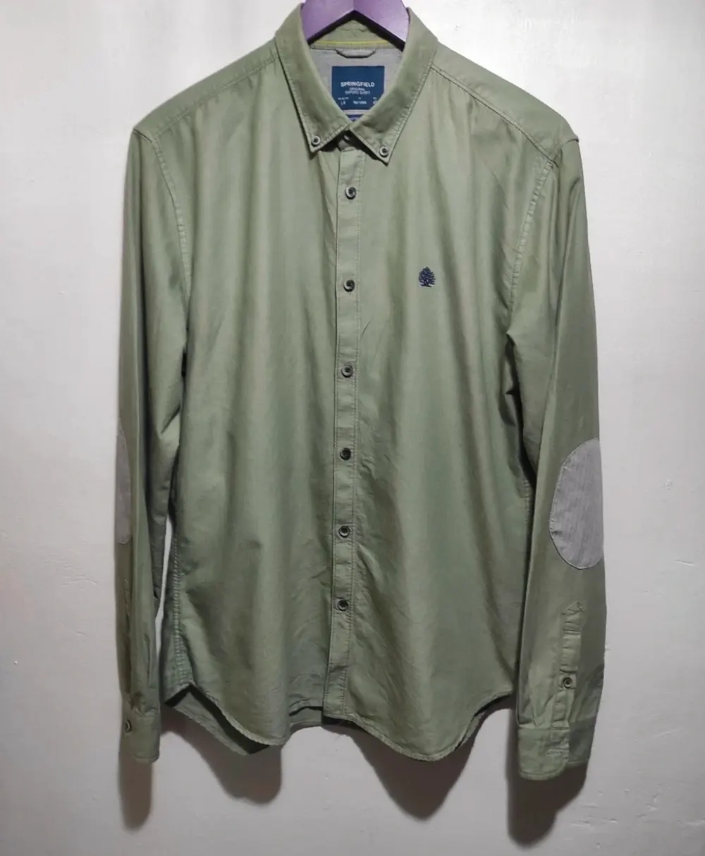 Camisa lisa 100 % cotton Springfield talla L*