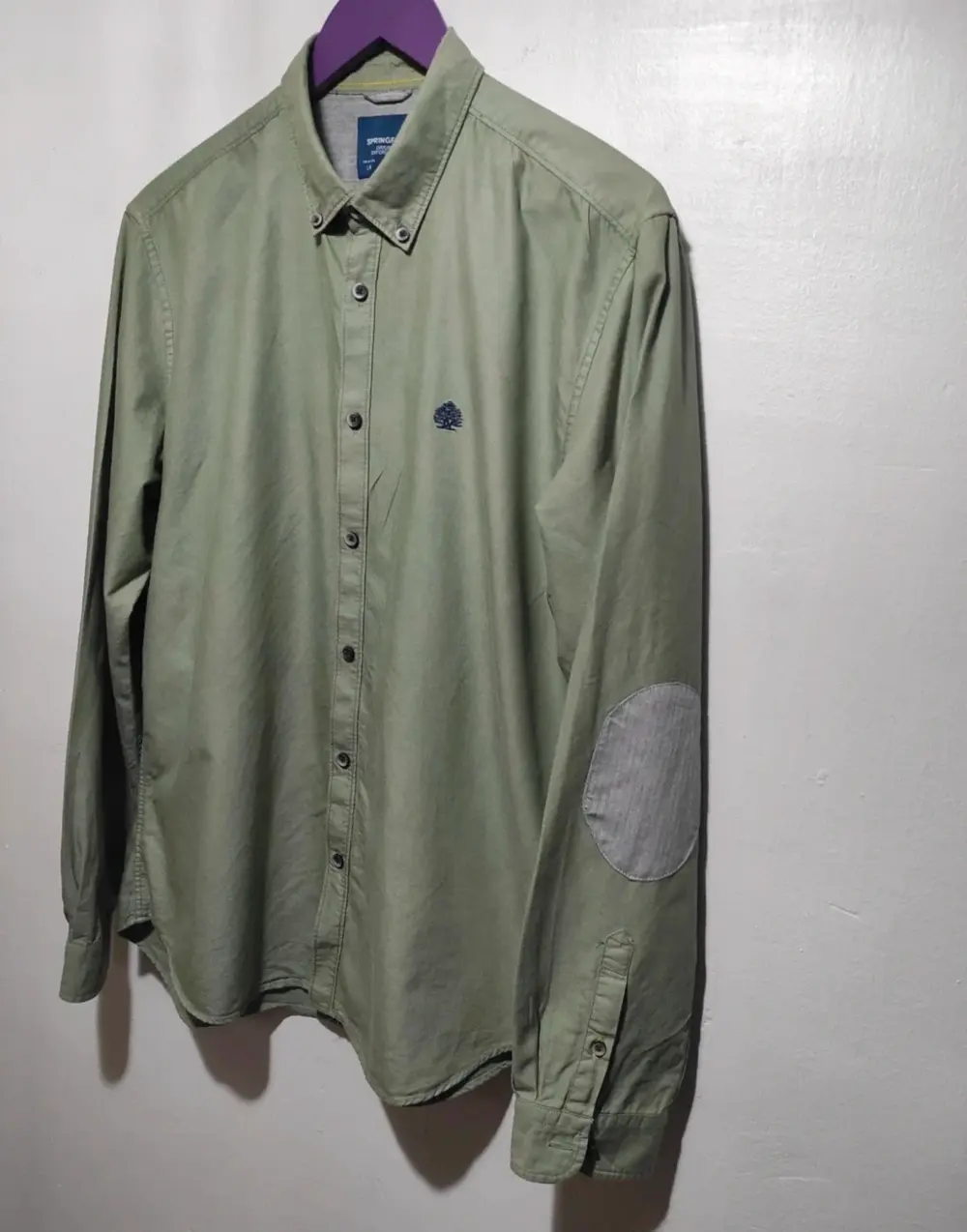 Camisa lisa 100 % cotton Springfield talla L*, foto 2