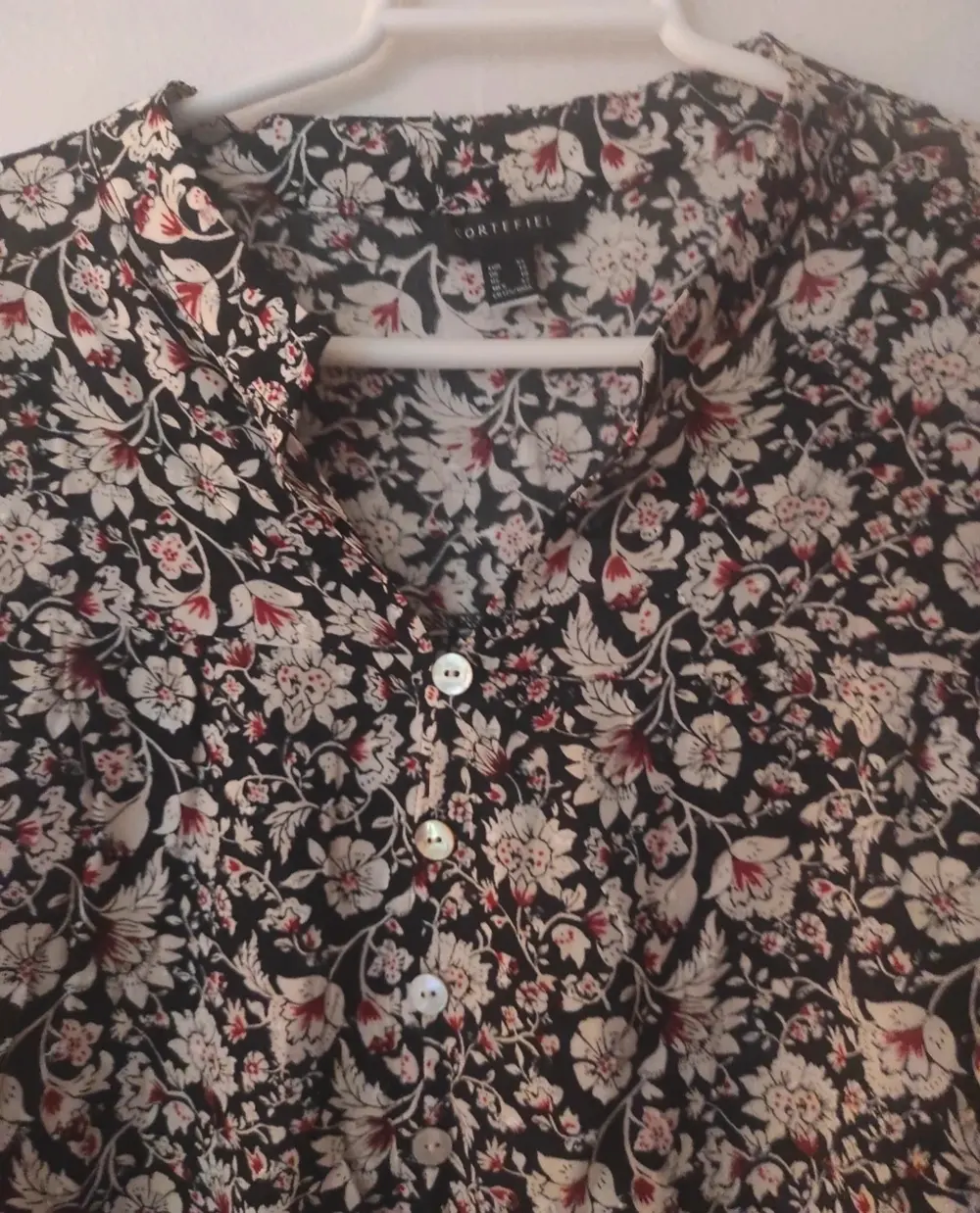 Camisa blusa con flores Cortefiel talla XL*, foto 2