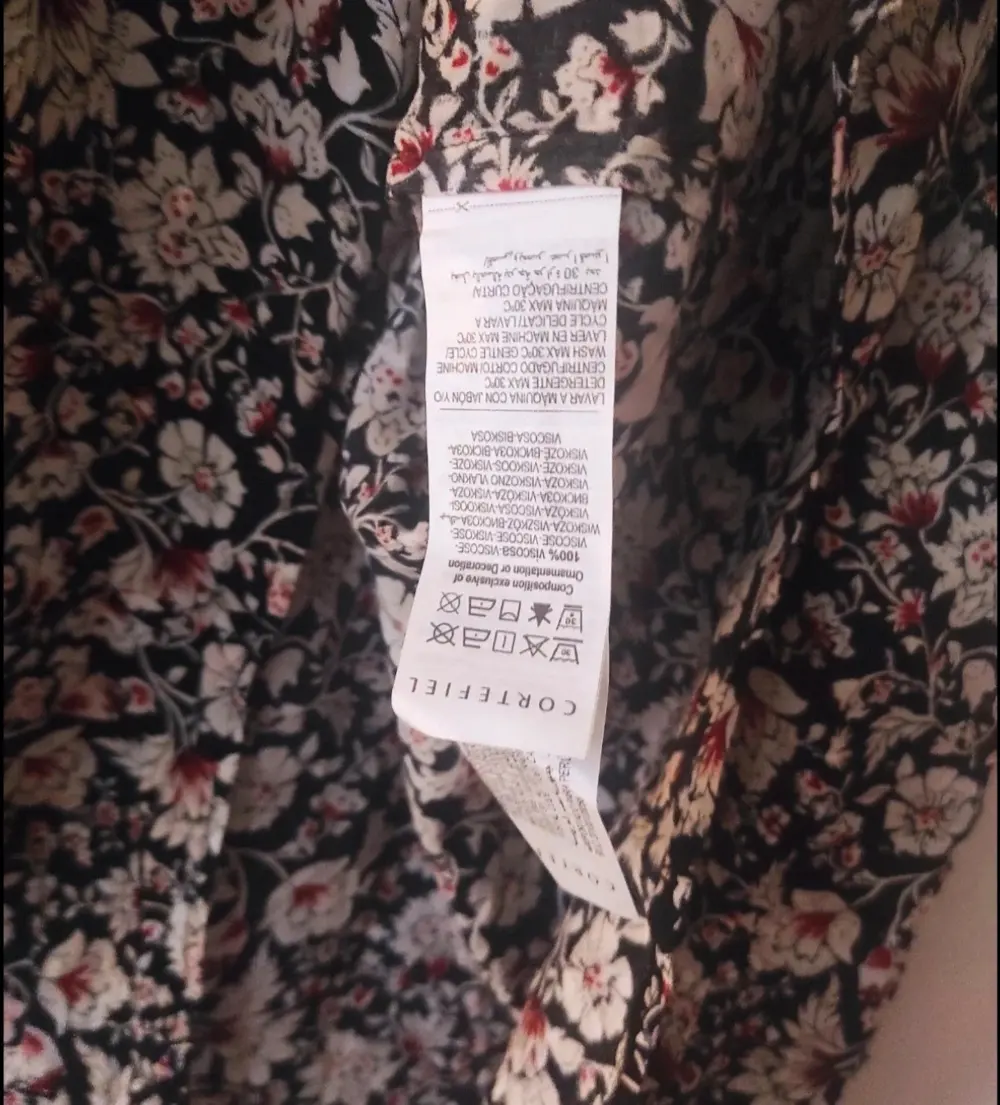 Camisa blusa con flores Cortefiel talla XL*, foto 4