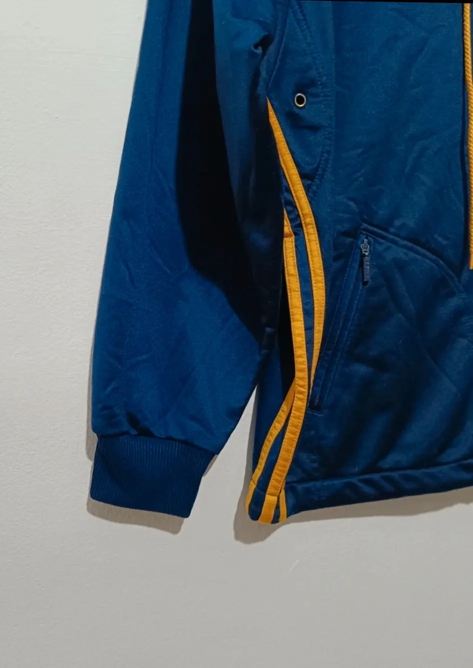 Chaqueta azul marino vintage Adidas años 90 talla S ver medidas, foto 2