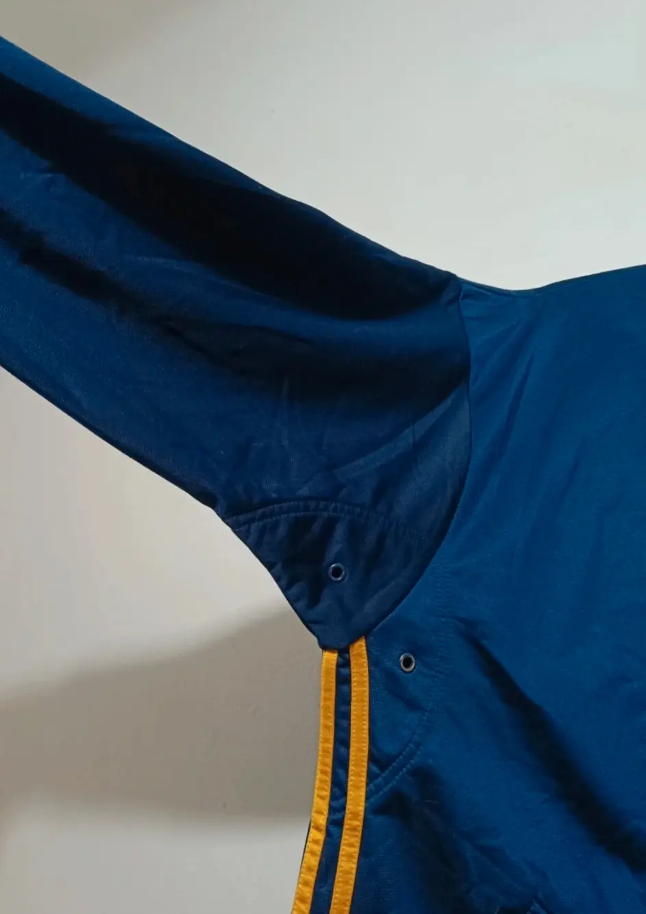 Chaqueta azul marino vintage Adidas años 90 talla S ver medidas, foto 3