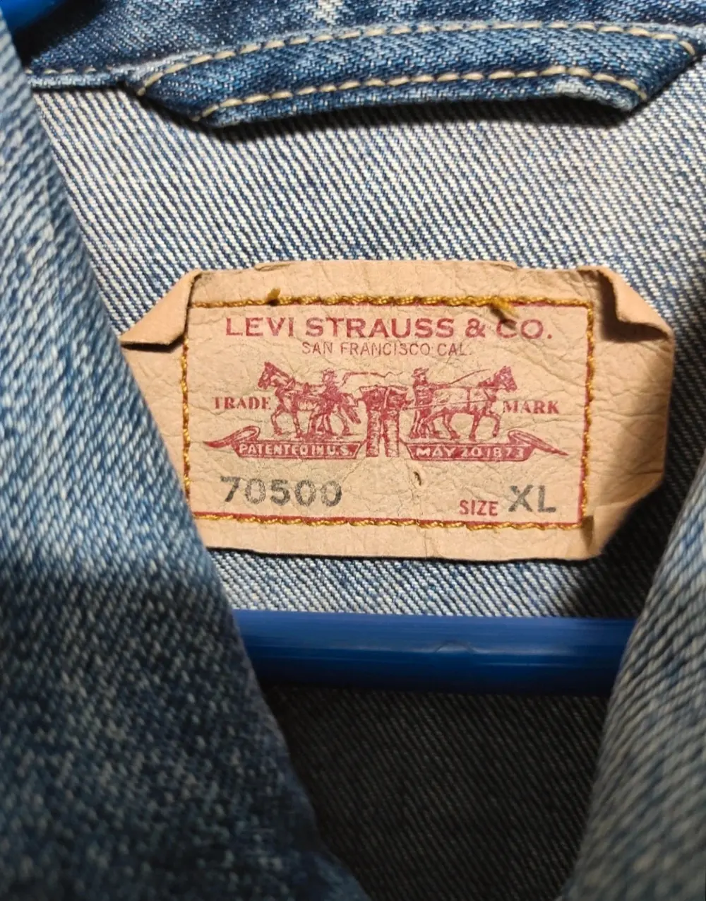 Cazadora vaquera Levi's Strauss logo trasero talla XL ver medidas, foto 3
