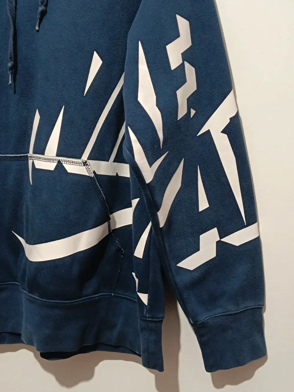 Sudadera con capucha vintage Y2K Nike logo grande talla L ver medidas, foto 3