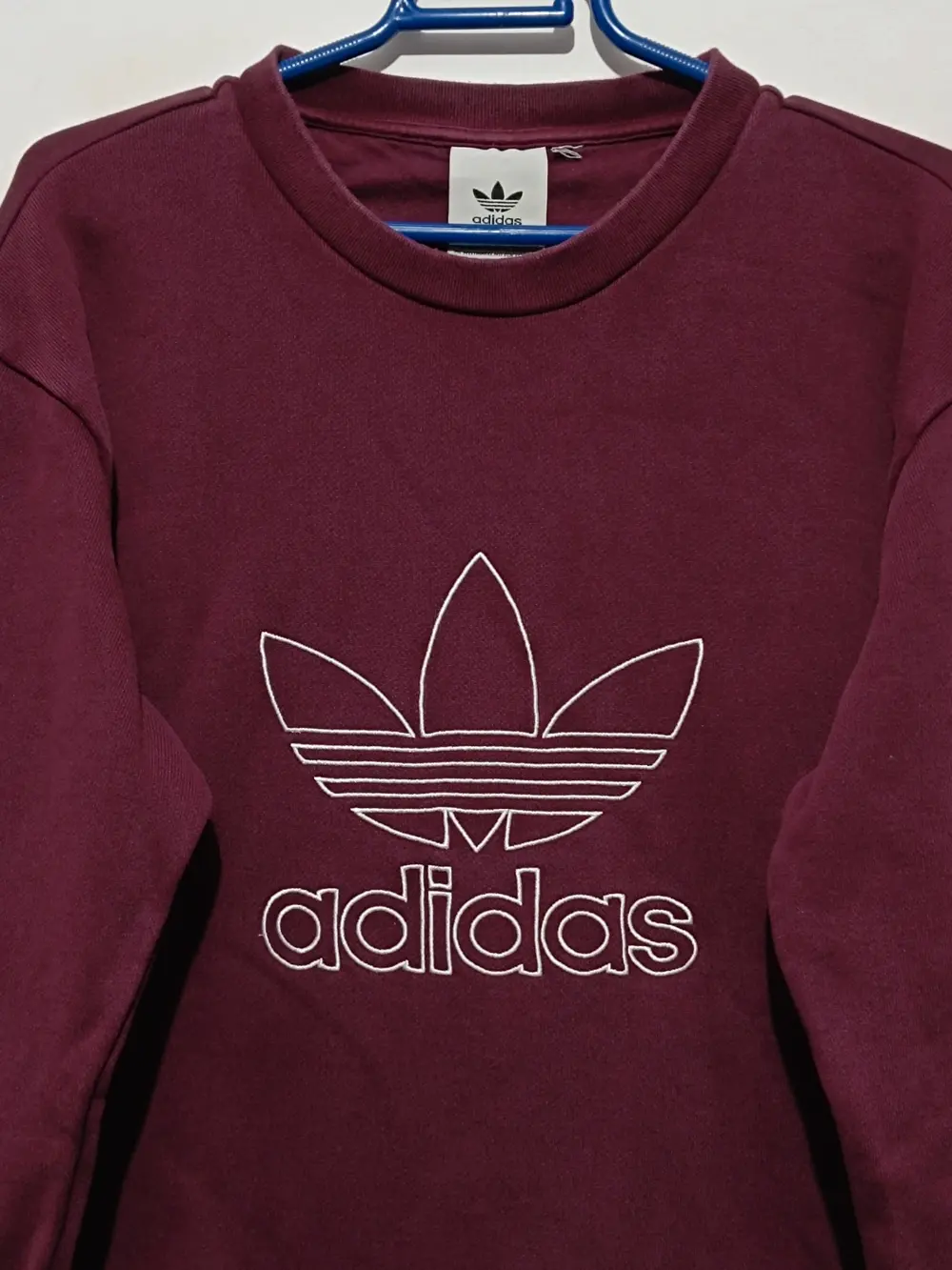 Jersey cuello redondo Adidas originals Crewneck outline talla M ver medidas, foto 2