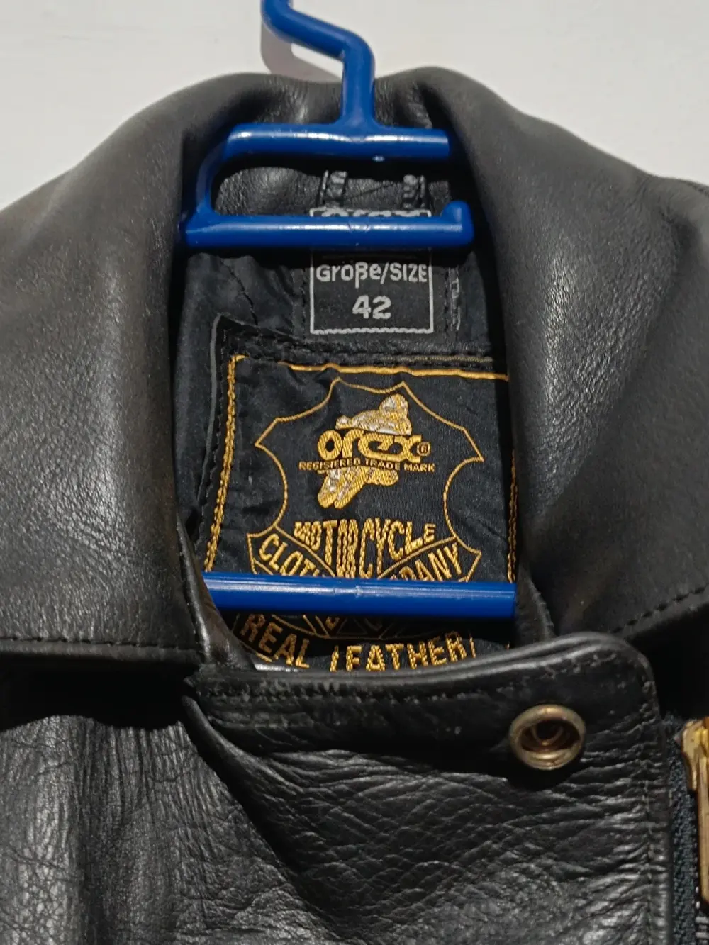 Chaqueta Moto cuero Orex talla 42 equivale para S ver medidas unisex, foto 4