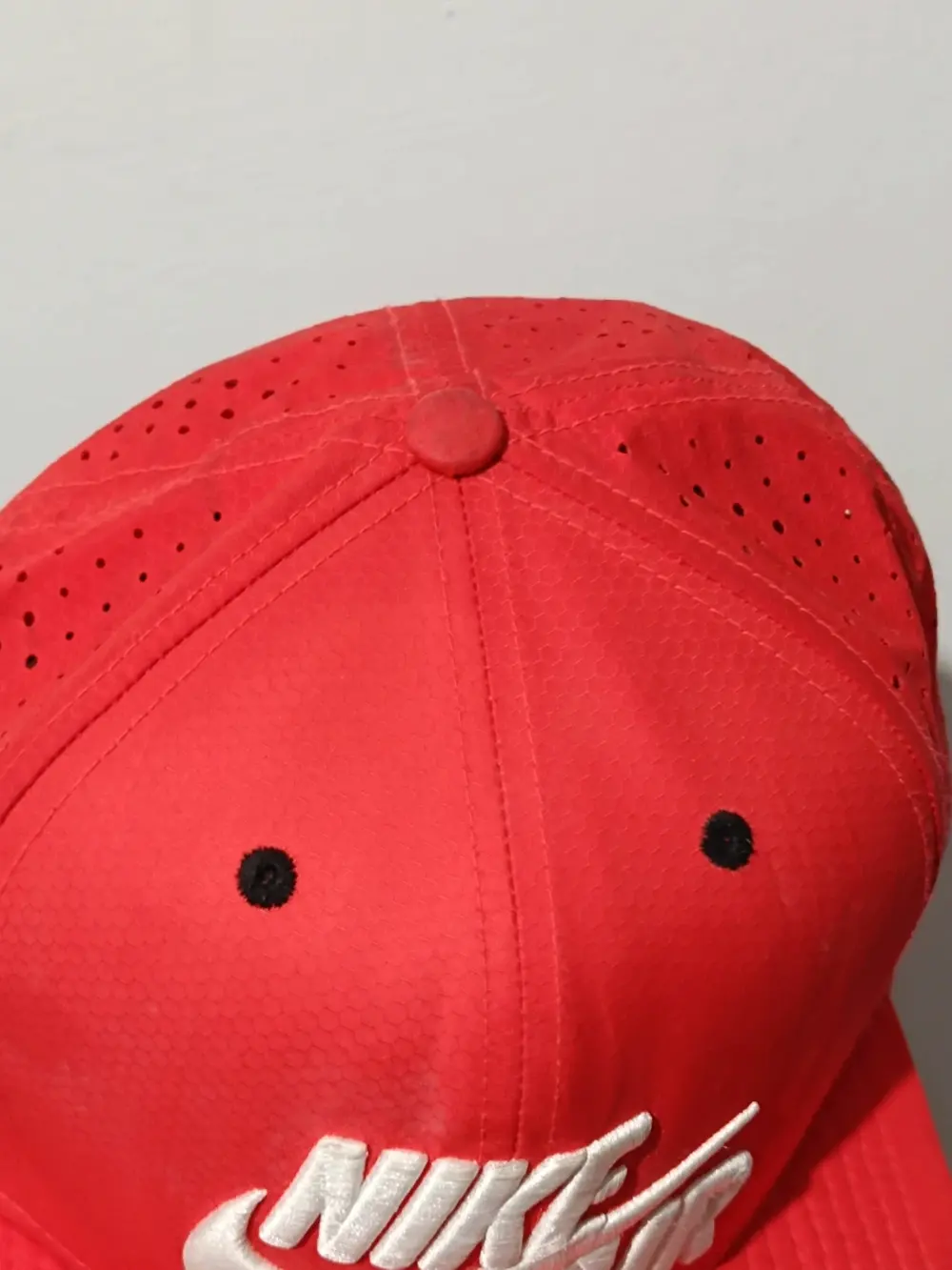 Gorra Nike Air dri fit roja pro perf talla única ajustable adulto unisex, foto 2