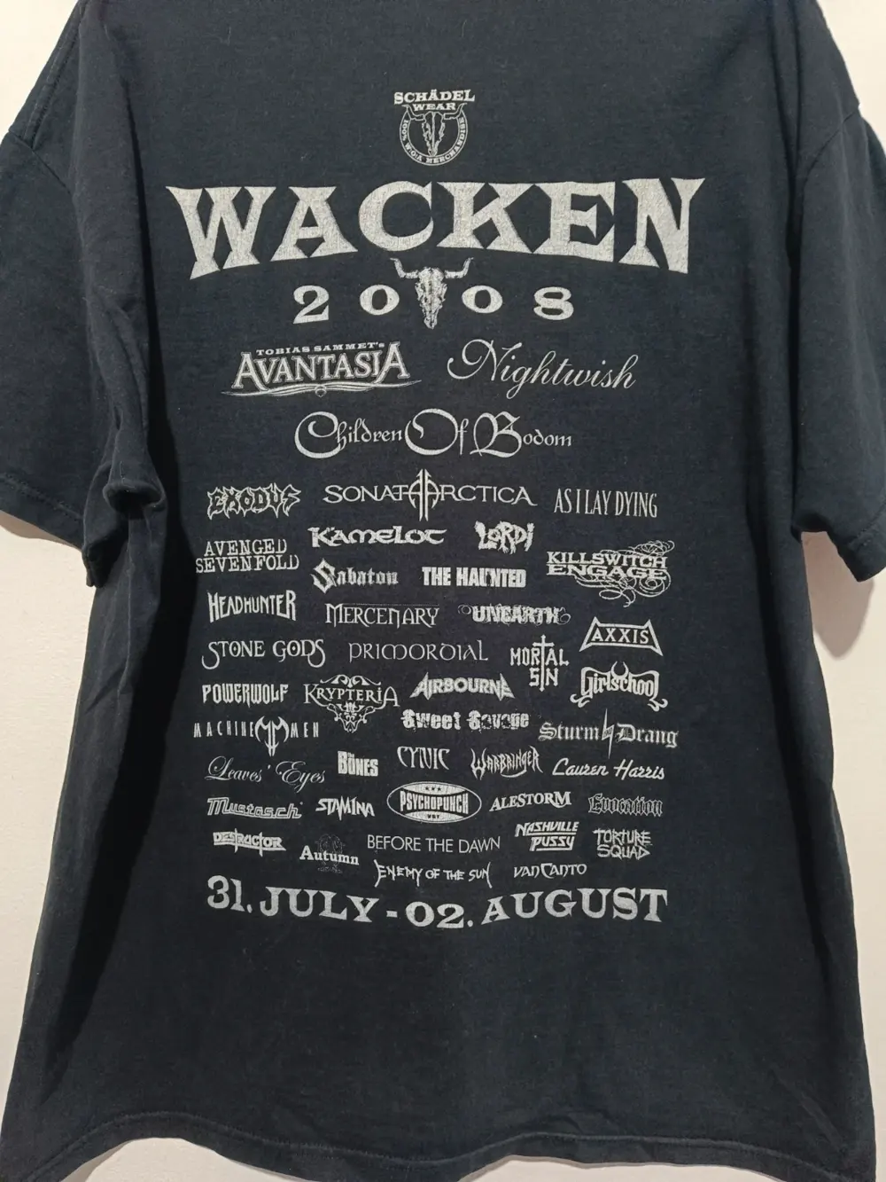 Camiseta vintage Metal Wacken open air 2008 talla XL, foto 5