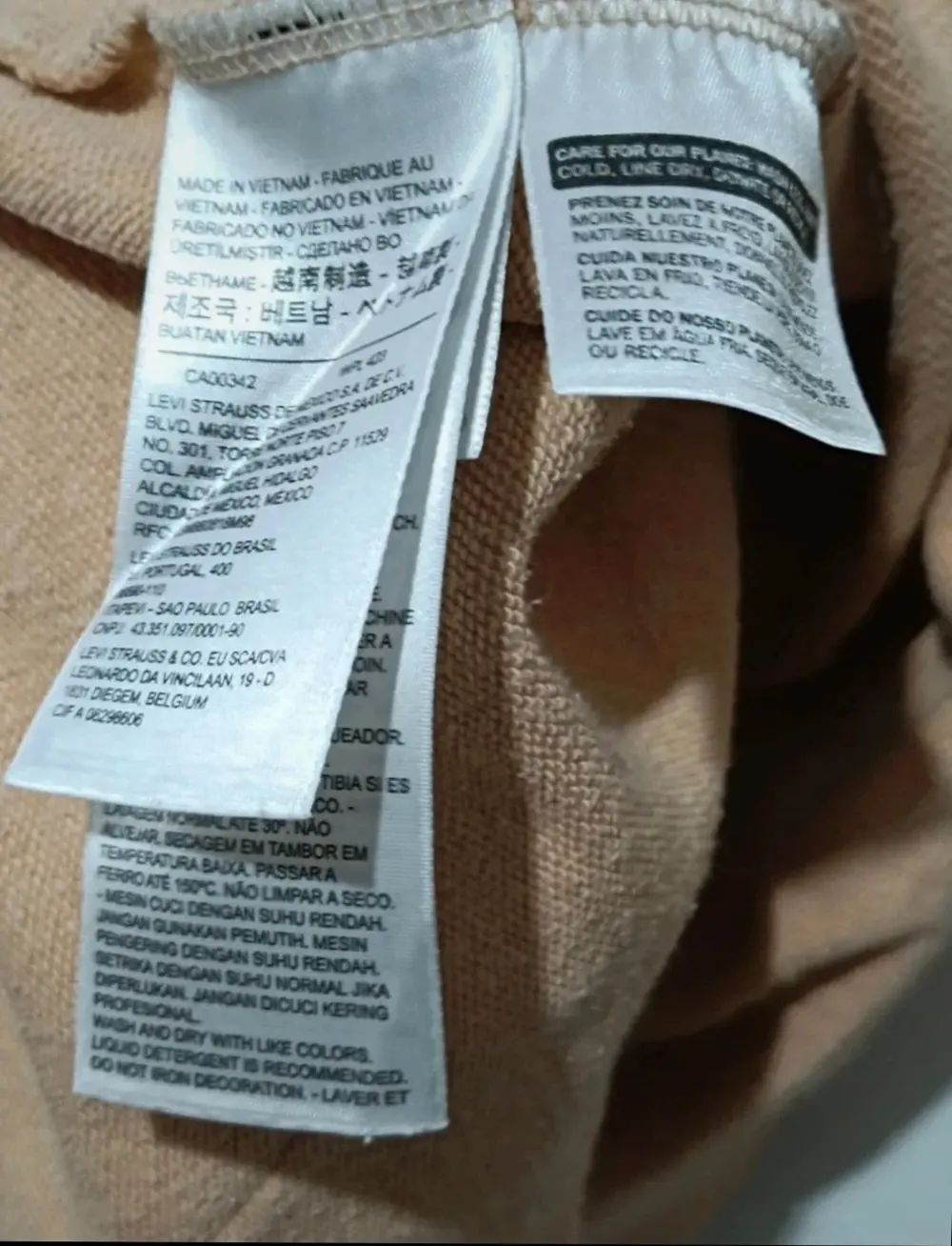 Sudadera Beige Levi's talla L, foto 2