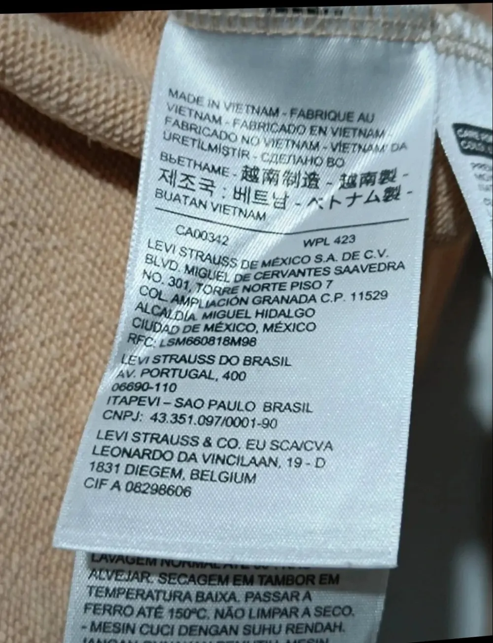 Sudadera Beige Levi's talla L, foto 3