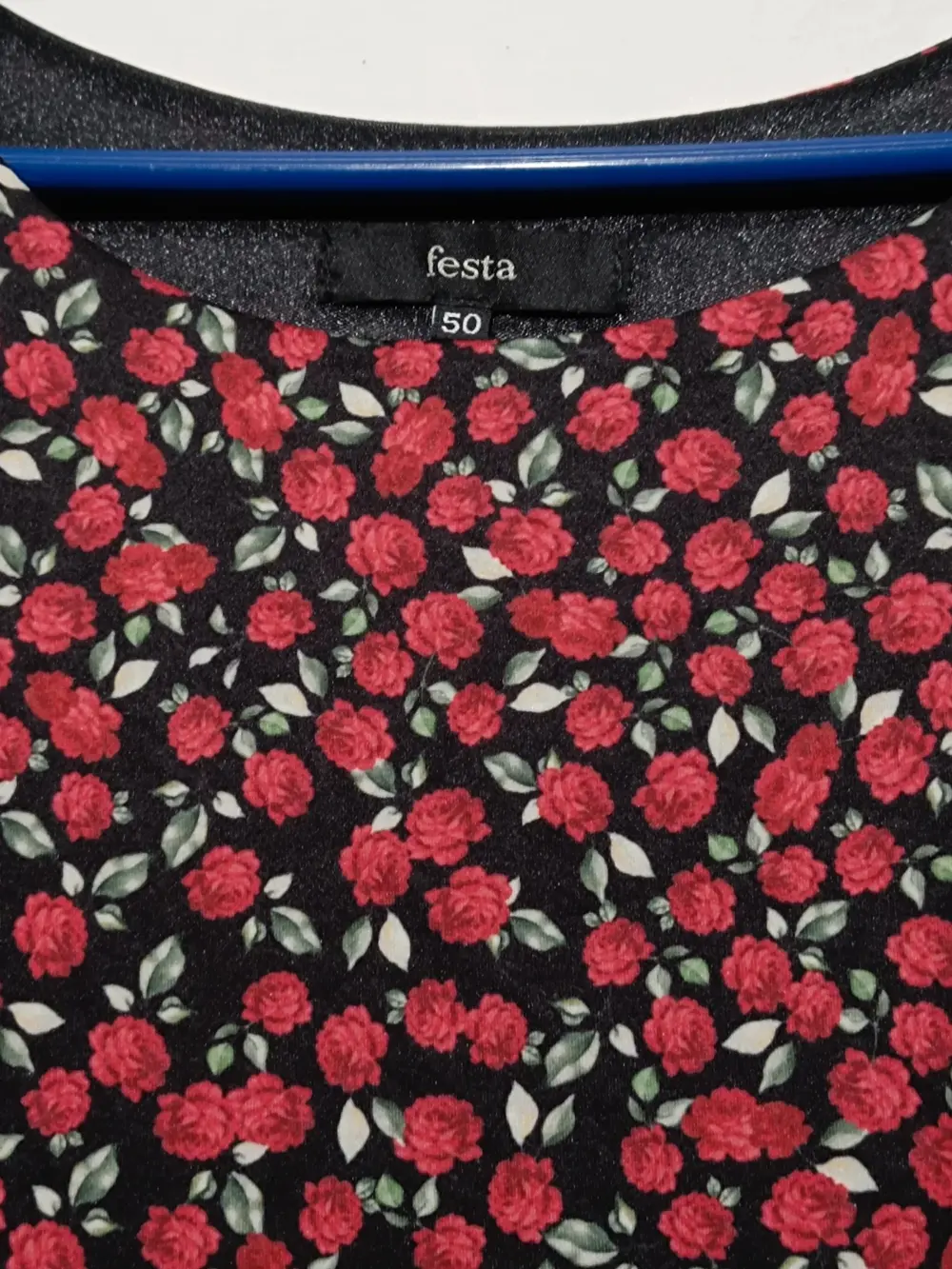 Vestido rosas otoño invierno Festa talla 50 ver medidas, foto 4
