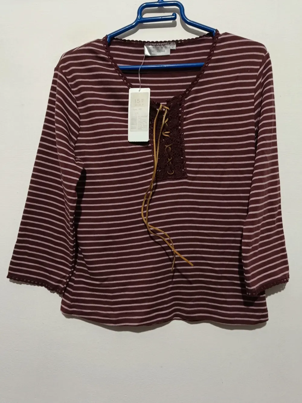 Camiseta a rayas manga 3/4 Kiabi casual talla 36 ver medidas