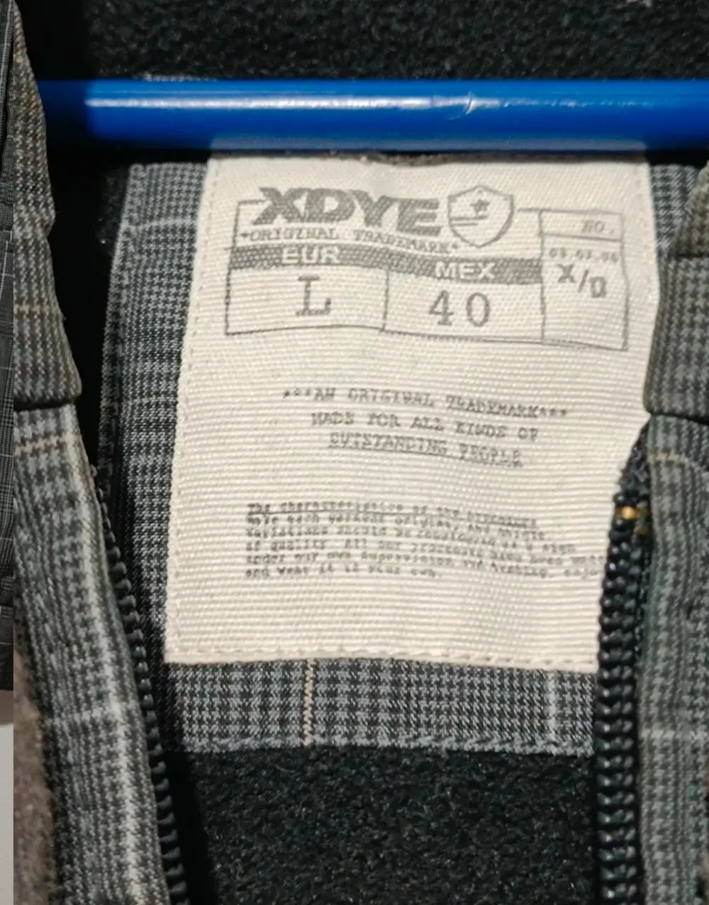 Chaqueta a cuadros forro polar Xdye talla L*, foto 3