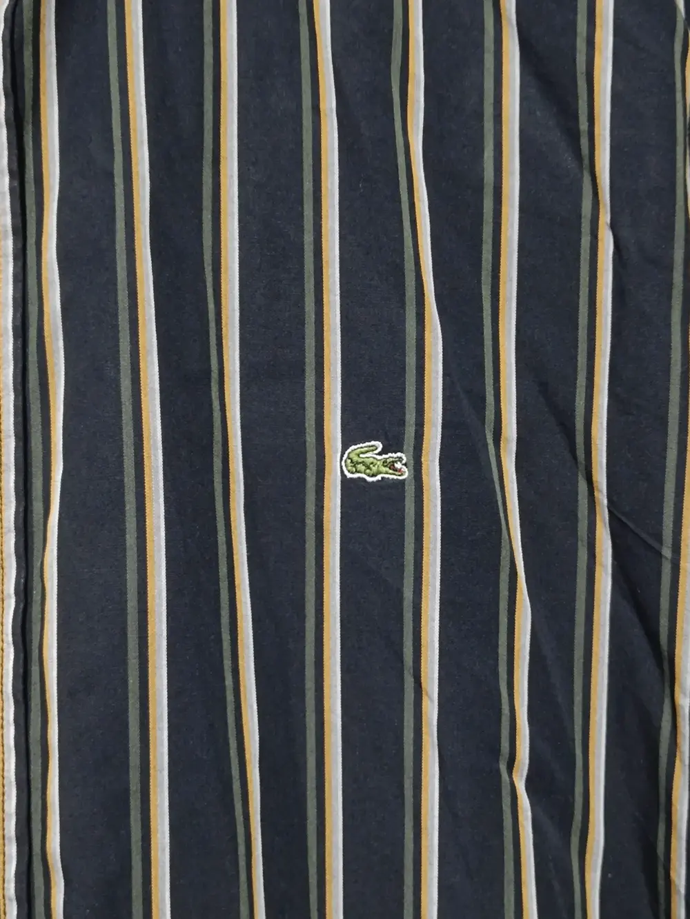 Camisa a rayas manga larga Lacoste talla 44 ver medidas, foto 3