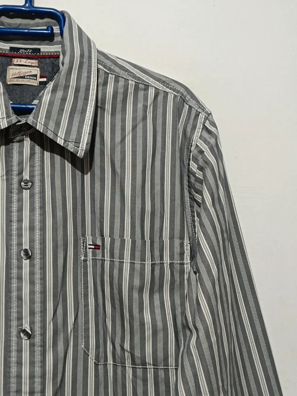 Camisa a rayas manga larga Hilfiger denim talla XXL, foto 5