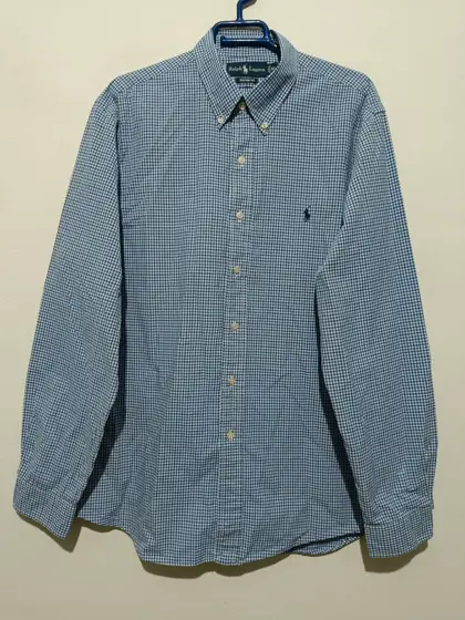 Camisa a cuadros manga larga Polo Ralph Lauren talla XL ver medidas