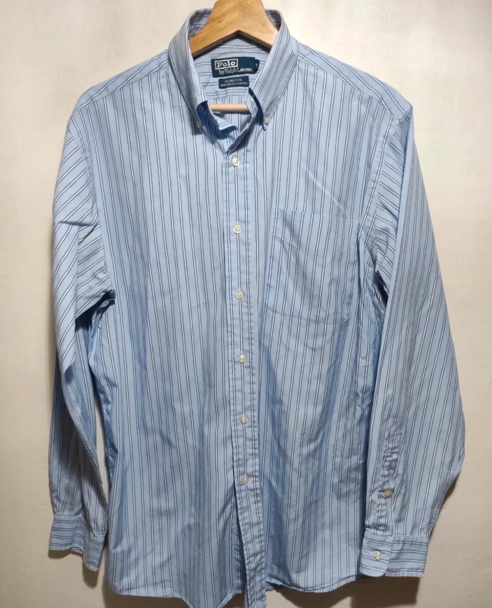 Camisa a rayas manga larga Polo Ralph Lauren talla M pero es mas una L/XL ver medidas*