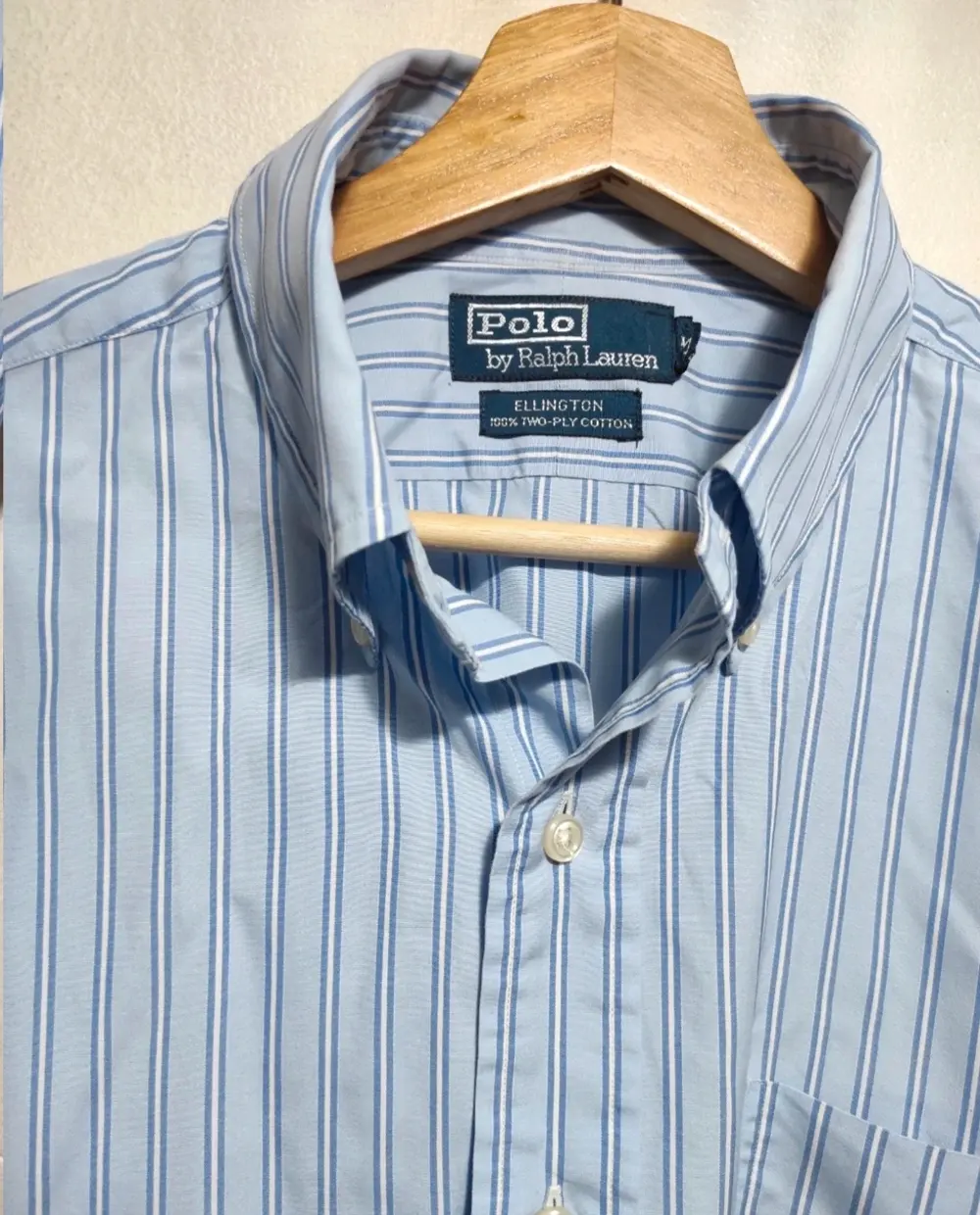Camisa a rayas manga larga Polo Ralph Lauren talla M pero es mas una L/XL ver medidas*, foto 3
