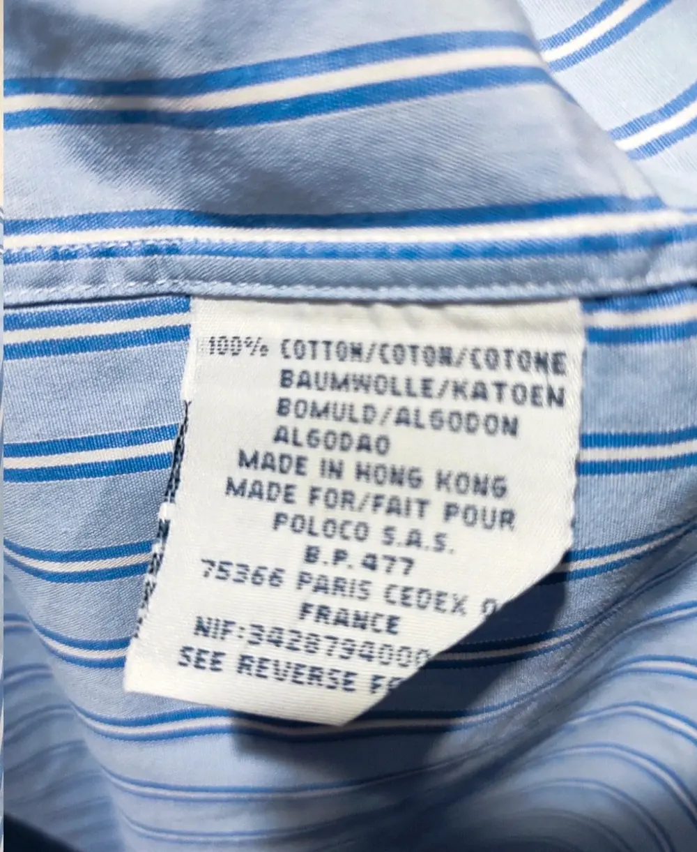 Camisa a rayas manga larga Polo Ralph Lauren talla M pero es mas una L/XL ver medidas*, foto 4