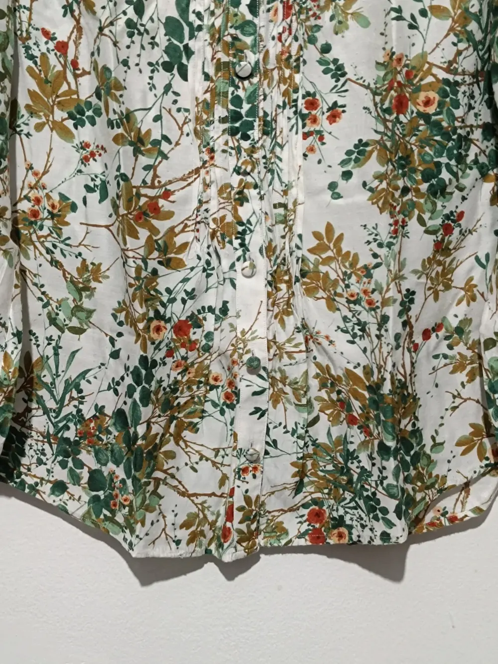Blusa manga larga estampado floral Massimo Dutt talla 40/30 sirve para M/L ver medidas, foto 2