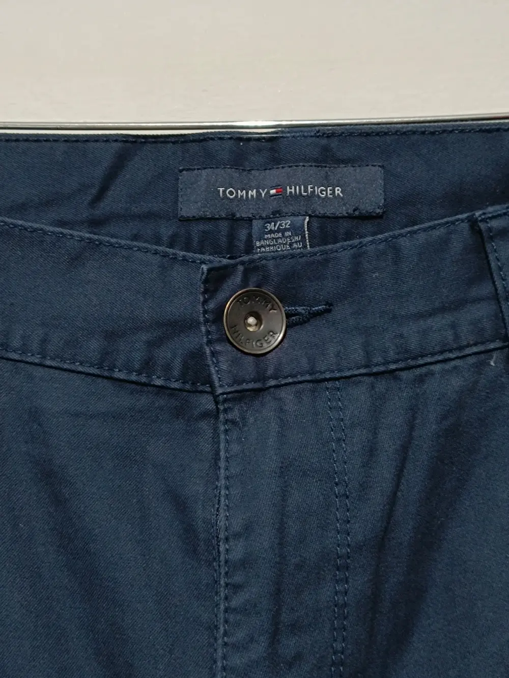 Pantalon Azul marino recto Tommy Hilfiger talla 34/32 equivale a una XL ver medidas, foto 5