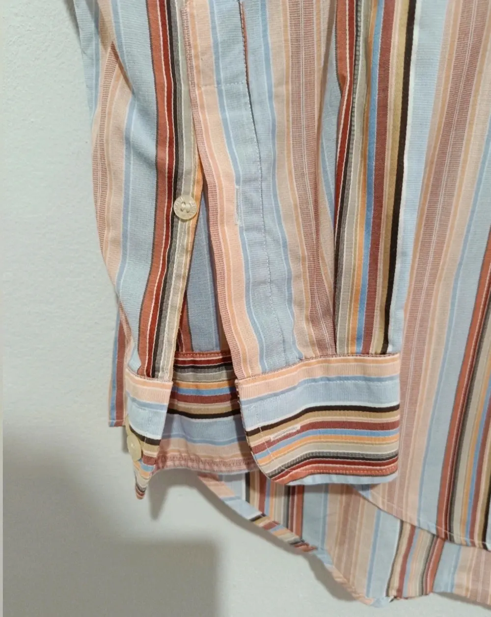 Camisa a rayas manga larga Lacoste talla 40*, foto 2