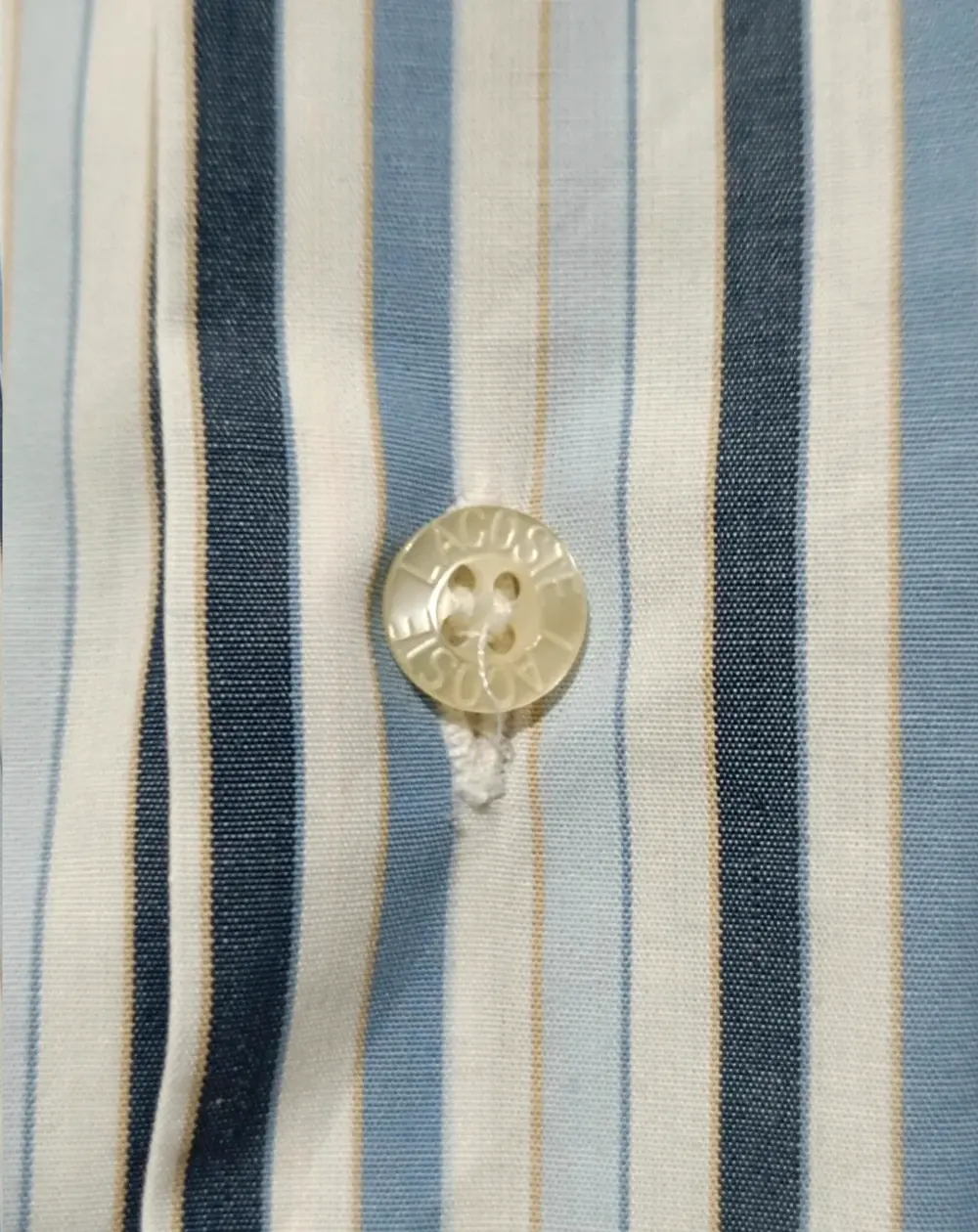 Camisa a rayas manga larga Lacoste talla 42 L*, foto 4
